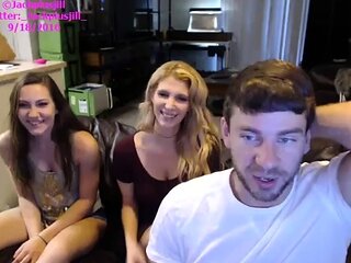 Blonde teen threesomes in restaurant