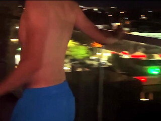 Rooftop Pool at Night Quick Swimsuit Clip Before I Jump In