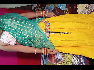 Rajasthani Bhabhi had a lot of fun after taking off her lehenga from her brother-in-law, full 4K video