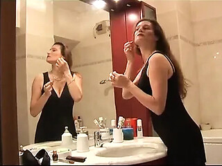 Unbelievable, stunning MILF takes it all in stride.