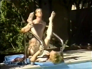 Pool guy loves to fuck his male clientele outside