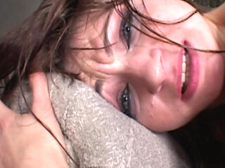 Tears of Joy in Her Eyes as He Thrusts Hard Into Her Anus