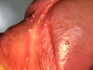 Stepdaddy with Lumpy Glans Feels Huge Orgasm