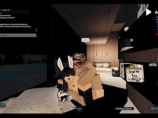 Slut gets gangbanged in a roblox condo
