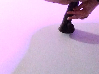 Teasing Wall Fuck in Pink and Black