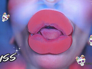 Bright Pink Lipgloss Halloween Kiss Sticky Dream Marks