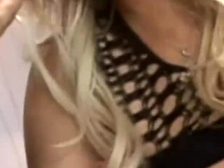 Gorgeous blonde babe with big tits gets pussy fucked