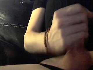 Femboy Cums Hard on Big Cock