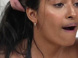 India Soul Gets Fucked Live on Air by Two Guys in Her Tight Pussy.