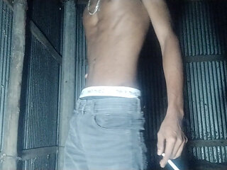 boy smoking cigarette and jerked big cock part (3)