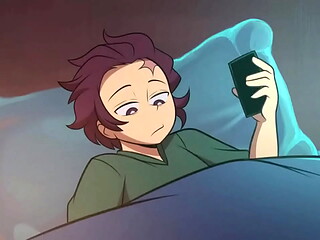 Tanjiro foi fudido pela nezuko - anal slayer
