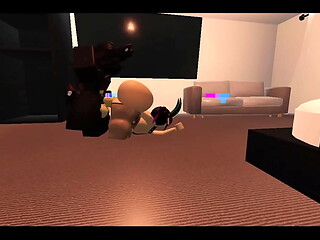 Huge white ass slut gets fucked by a big musky cock