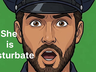 Police with assistant