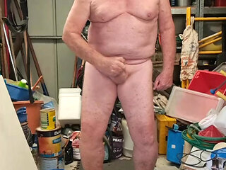 wanking in my shed