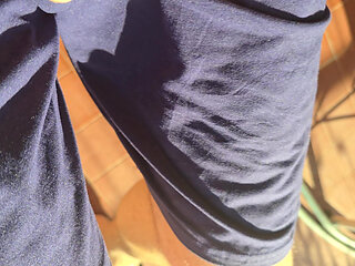 Men Jerking Outside Near Palace