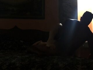 Interracial Amateur Sex Tape With Big-Naturals Brunette