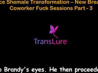 English Audio Sex Story - Office Shemale Transformation - New Breasts & Coworker Fuck Sessions - Part 3