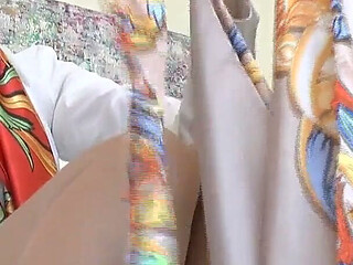Destroying Shiny Satin Scarves! Watch and Cum All Over the Shredded Fabric at the End! Lady Victoria Valente