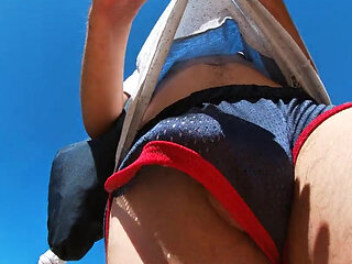 I Try Not to Erect When I Wear Shorts but My Cock Sticks Out