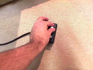 Inked slut seduced by sybian while sucking cock