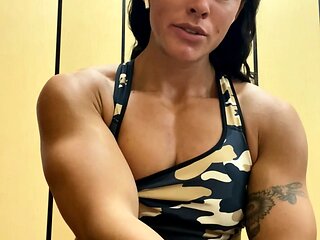 Amateur striptease and Solo masturbation