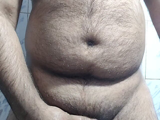 Beefy Daddy Getting Ready Before Fuck