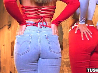 Tushyraw Gorgeous Hotties Have Crazy Anal Threesome