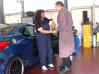 Tatted Ginger German MILF with Naturals Gets Fucked in