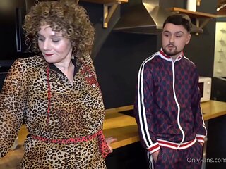 Merce Palau Enchants with Mature Brunette Lingerie Charm