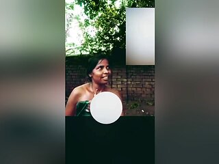 Desi Girl Is Taking A Bath Outside
