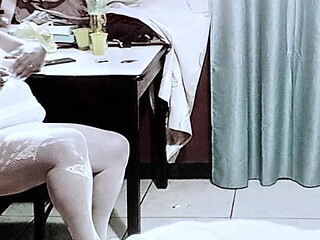 Grandma Masturbates While Watching My Stepsister Suck My Cock