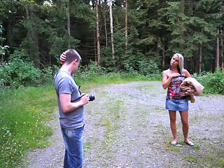Fantastic Busty MILF Masturbates with Dildo and Gets Cumshot on Her Face by Two Big Cocks