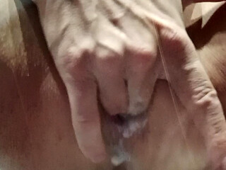 Man fingers his anus with excitement