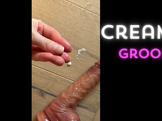 I Show You My Creamy Grool After Playing with the Dildo