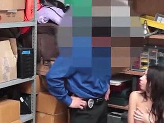 Setting Them Straight - Security Officer Gives Taylors Little Pussy a Lesson Shell Never Forget