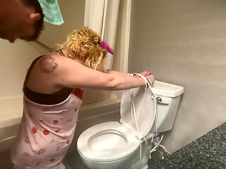 Tied to the Toilet