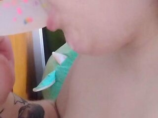 Beautiful Russian teen masturbating on webcam w toys