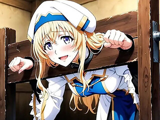 Goblin Slayer Saves Asian Teen Priestess for Hard Anal Beating