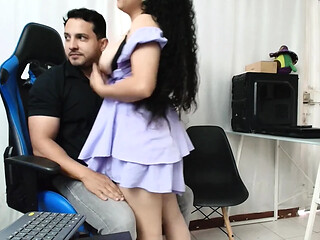 Hot boss gets naughty with her assistant