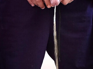 Hot, thick pre-seminal juice with piss