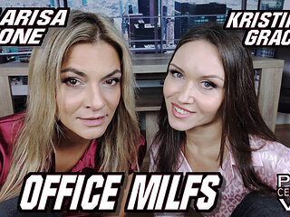 Klarisa Leone And Kristina Grace: Office Milfs - Sexlikereal
