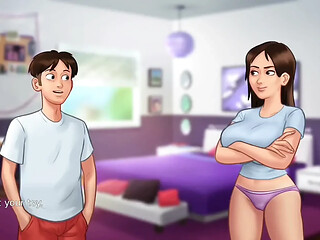 Huge monster cock Anon buys big boobs Jenny a sex toy - summertime saga gameplay