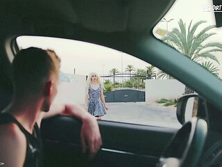Cute Femboy Slut Car Blowjob