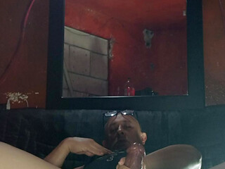 Opening my shorts with butt plugs and inflatable balls inside my greedy ass until I get the hot  milk out