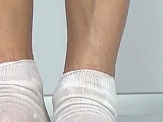 I Pee Doggy Style in White Socks