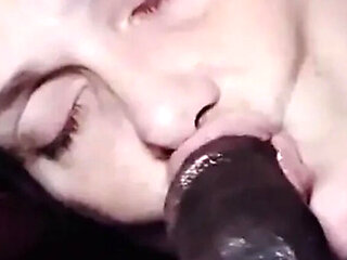 Step Mom Loves Sucking Big Black Cock with Amazing Gumjobs