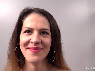 Hairy Pussy Takes Big Cock in Czech Casting
