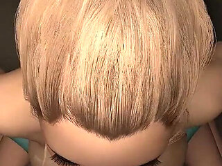 Point of View Busty Blonde Babe Hot Blowjob Titfuck & Mouth