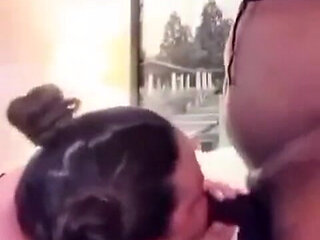 BBC Throat Fucks Piggy with Bowl of Slobber