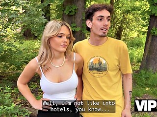 Busty Blonde Pounds Stranger Before Virgin Boyfriends Eyes
